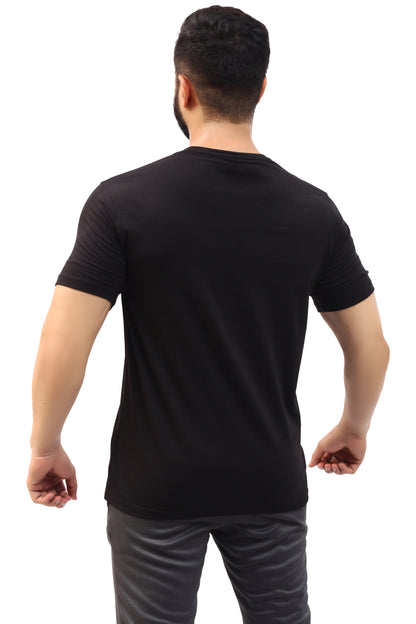 Black Lycra T-shirt - Stretch & comfortable wear