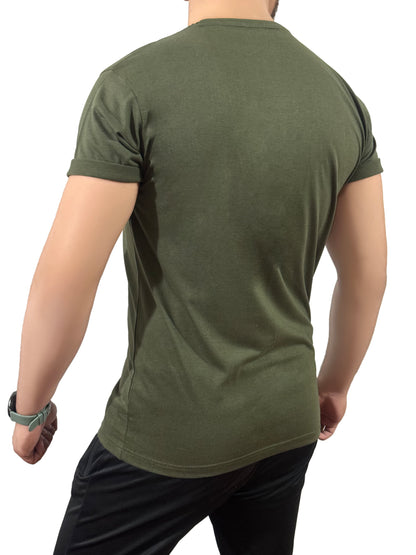 Basic Olive Green T-shirt - Comfortable wear